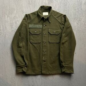 Vintage OG 108 Field Shirt Men Small Olive Green 1960s Wool US Army